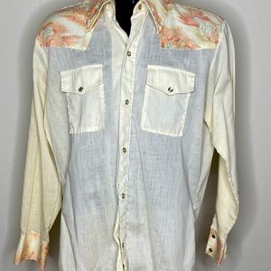 Vintage western,pearl snaps.